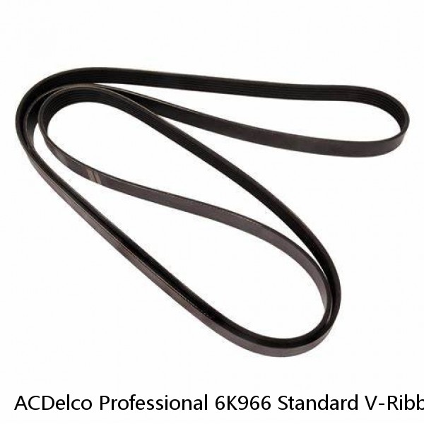 ACDelco Professional 6K966 Standard V-Ribbed Serpentine Belt